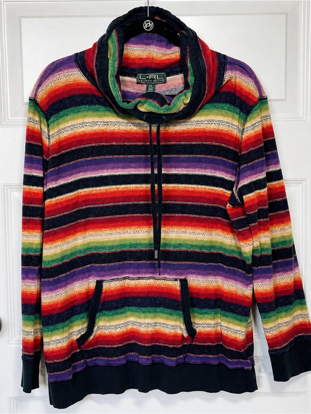 Lauren Ralph Lauren Lightweight Serape Pullover 2XL Boho Southwestern